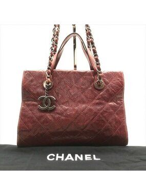 Chanel CC Logo Caviar Leather Vintage 2-Way Bag Gold Bag
